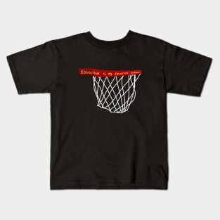 Basketball is my favorite season Kids T-Shirt